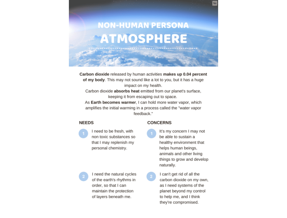 Atmosphere Non-human Persona